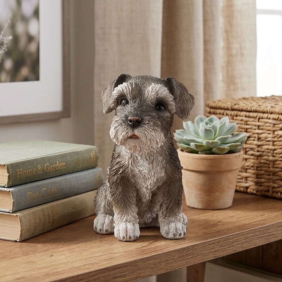 Figura Perro Gris 20x14 cm, marca JUST HOME COLLECTION - Foto Principal