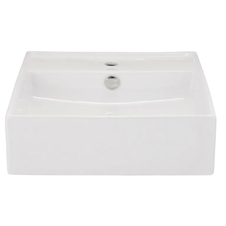 Lavamanos a Muro Forma Cuadrada Loza 46x13.5x46 cm Blanco