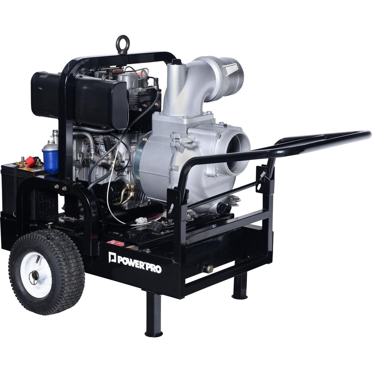 POWER PRO - Motobomba 6" a diesel 16,8HP partida eléctrica