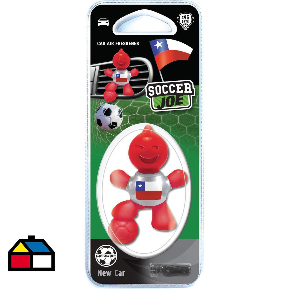 SUPAIR DRIVE - Aromatizador Auto Supair Drive New Car Rojo Certificado 18.5cm