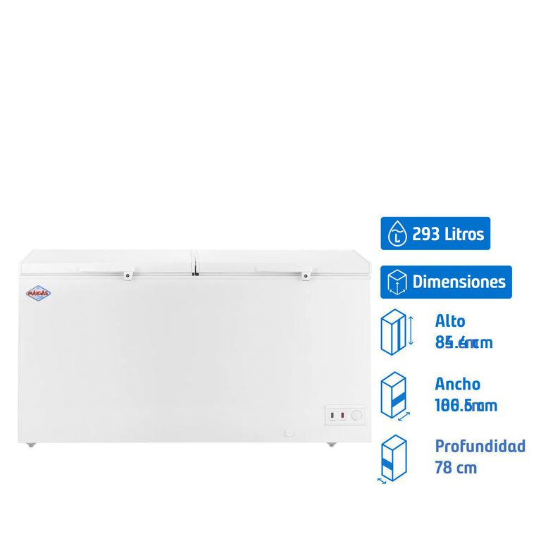 MAIGAS Congelador Industrial Horizontal 612 Litros Blanco BD612