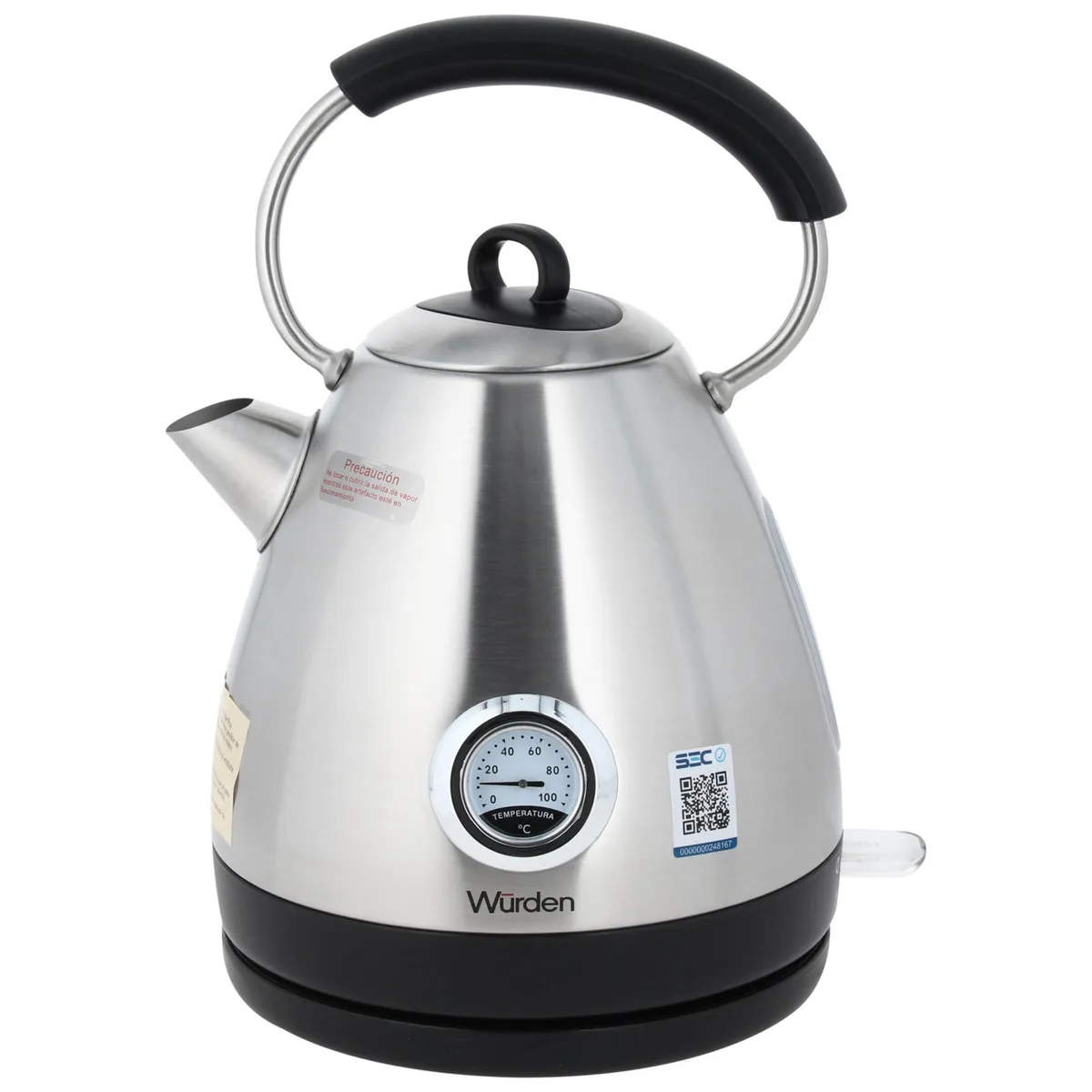 WURDEN - Hervidor Eléctrico 1.7 Litros Inox WKET-F663