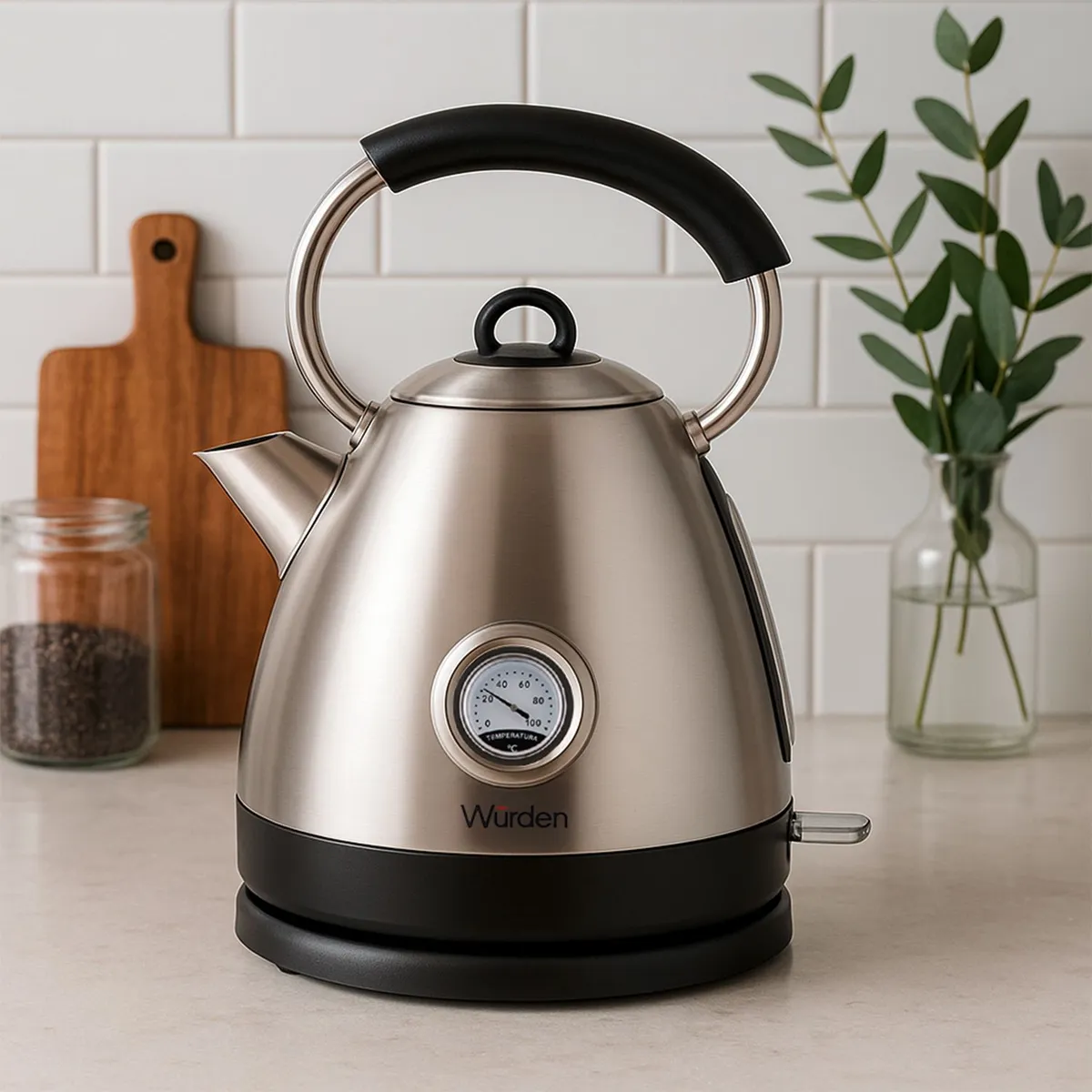 WURDEN - Hervidor Eléctrico 1.7 Litros Inox WKET-F663