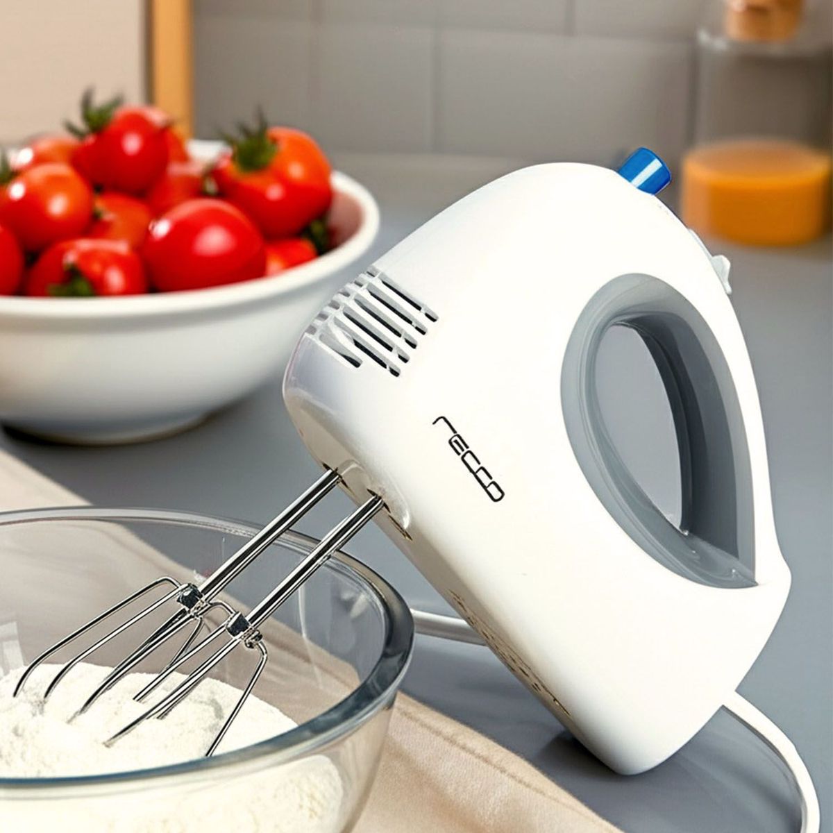 RECCO - Batidora De mano 250 W Blanco RBA-860