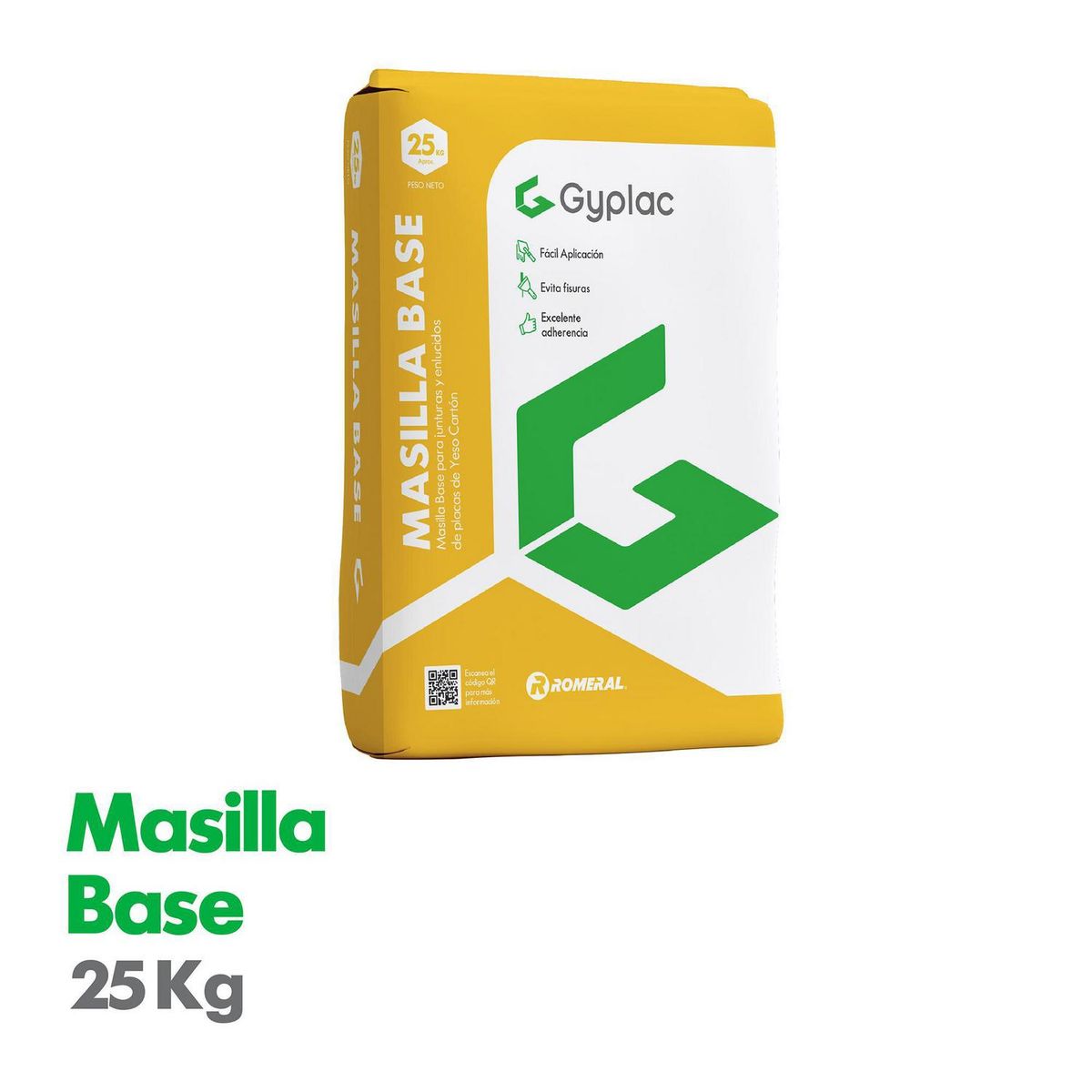 GYPLAC - Masilla base romeral 25 kg