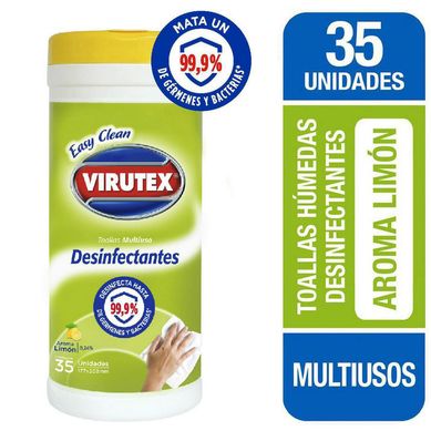 Toallas hmedas desinfectantes multiuso x35un limn