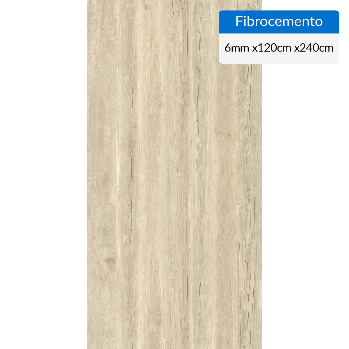 PIZARREÑO CEDRAL - Fibrocemento Simplísima 6 mm 120x240 cm Vetada Soft