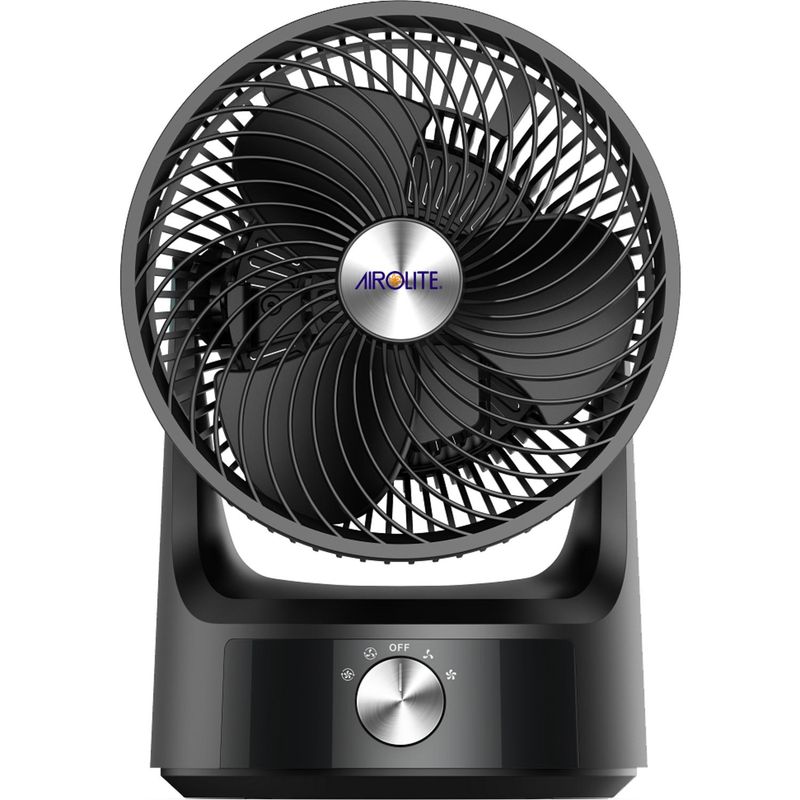 AIROLITE - Ventilador de mesa 8" negro