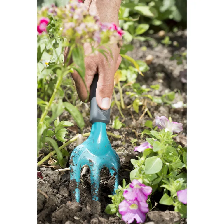 Cultivador Manual Para Jardín 3 Cuchillas Metálicas