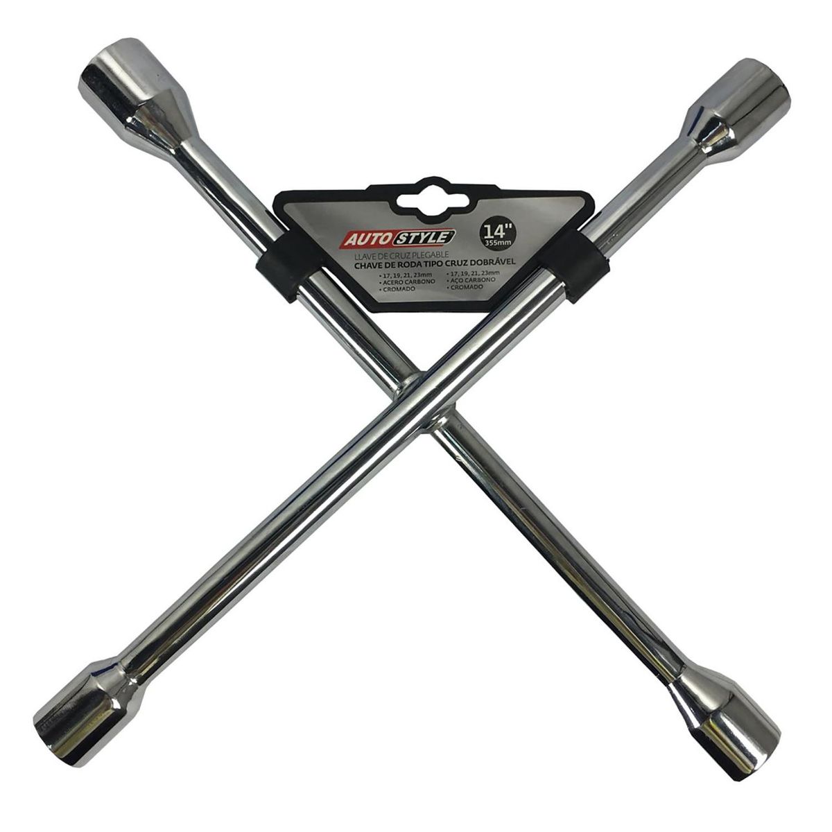 AUTOSTYLE - Llave de cruz metal 35x35,5x3 cm