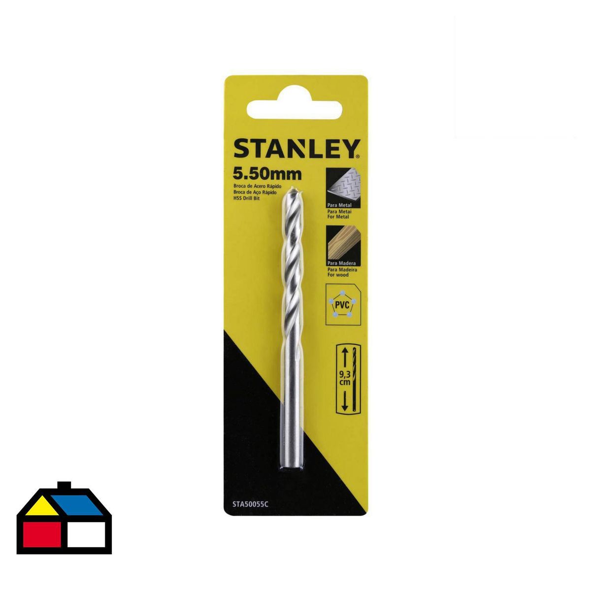 STANLEY - Broca HSS para metal 5,5x93 mm