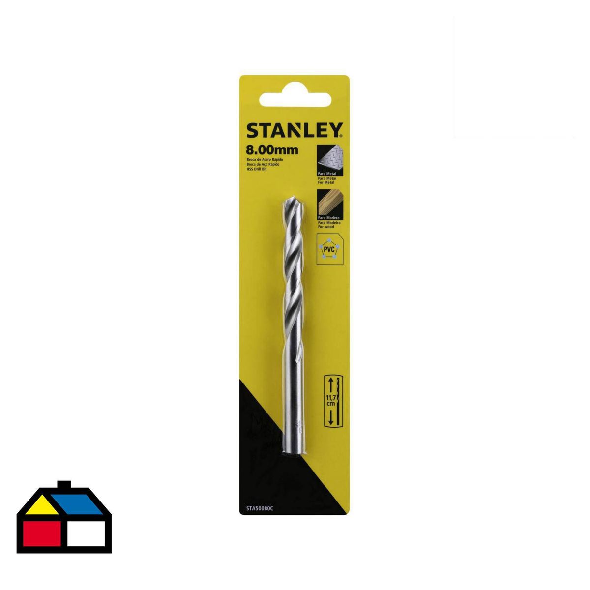 STANLEY - Broca HSS para metal 8x117 mm