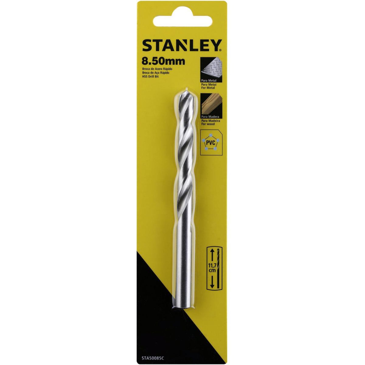 STANLEY - Broca para Metal 8.5 mmx117 mm