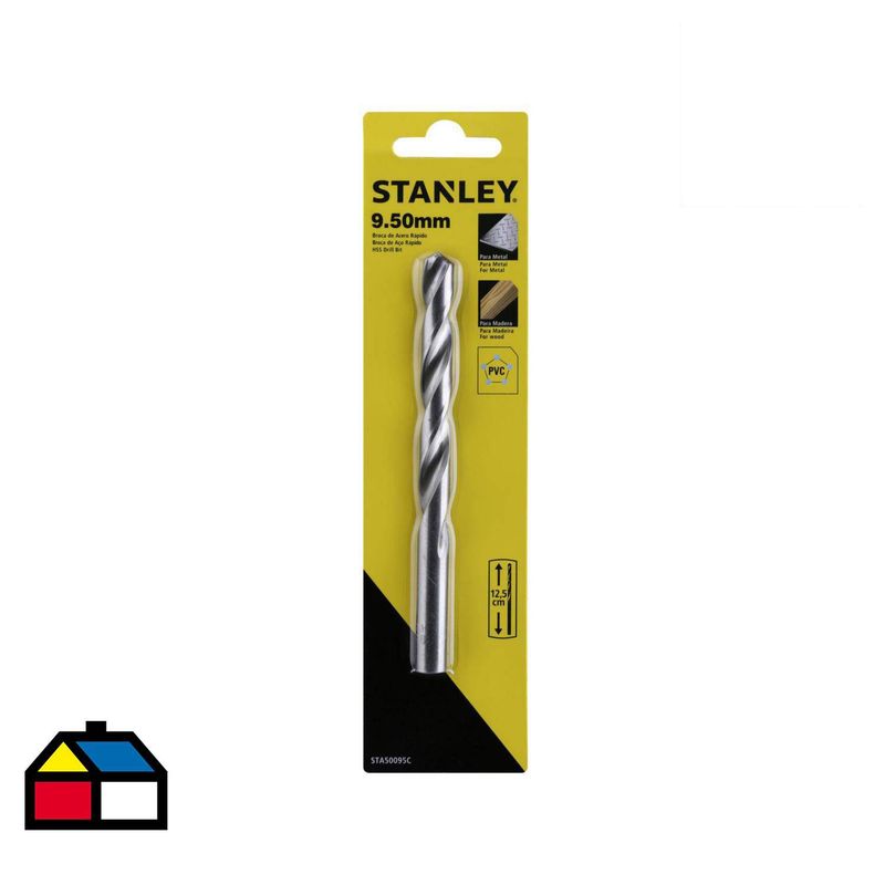 STANLEY - Broca HSS para metal 9,5x125 mm