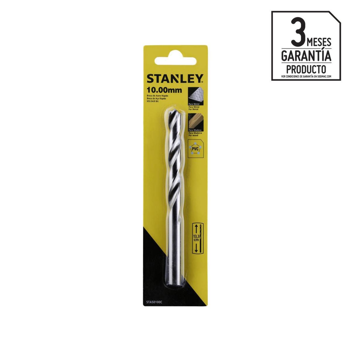 STANLEY - Broca hss para Metal 10 mmx133 mm
