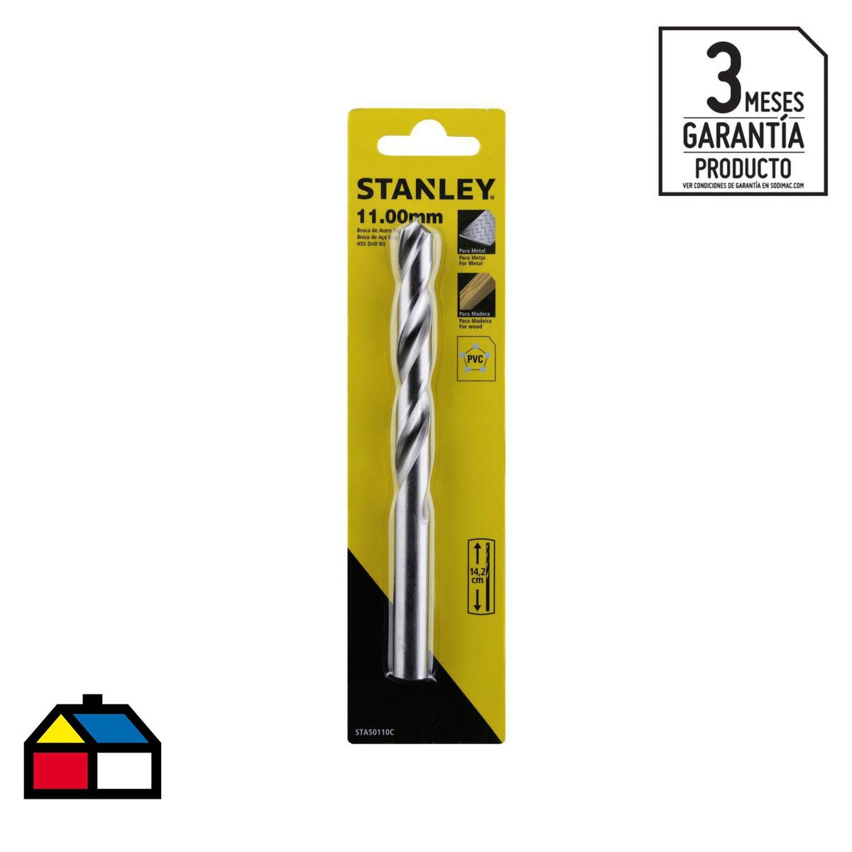 STANLEY - Broca HSS para metal 11x142 mm