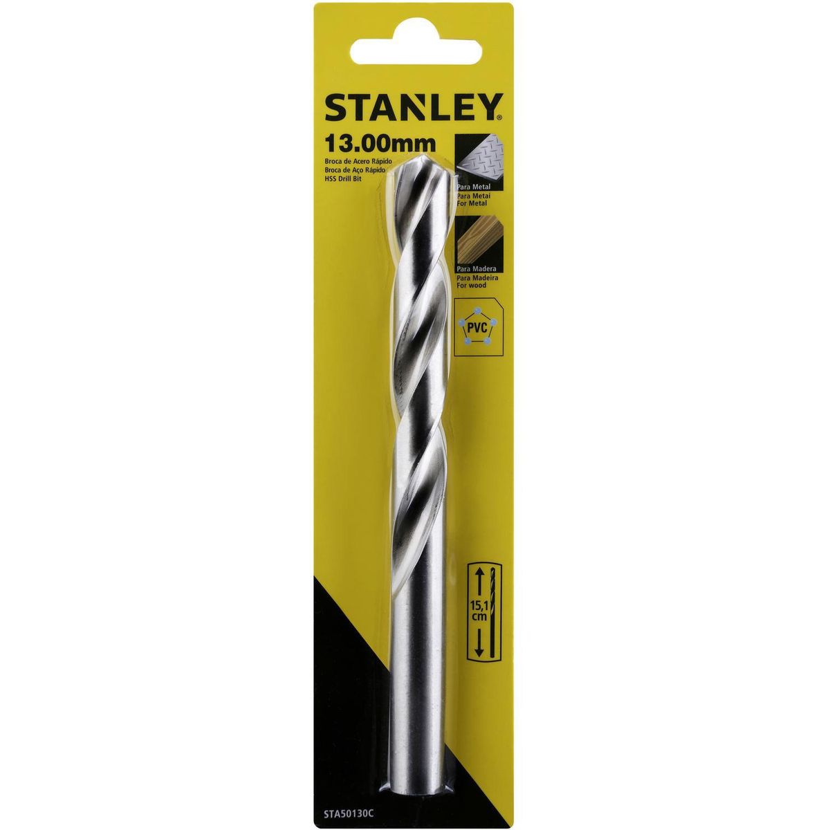 Broca HSS para metal 13x160 mm, marca STANLEY - Foto 2