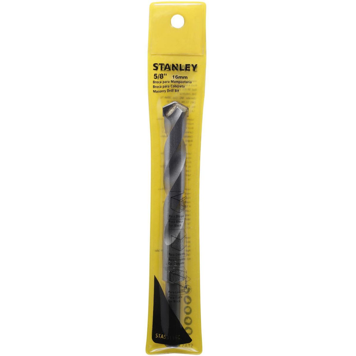 Broca percusión para concreto 16x150 mm, marca STANLEY - Foto Principal