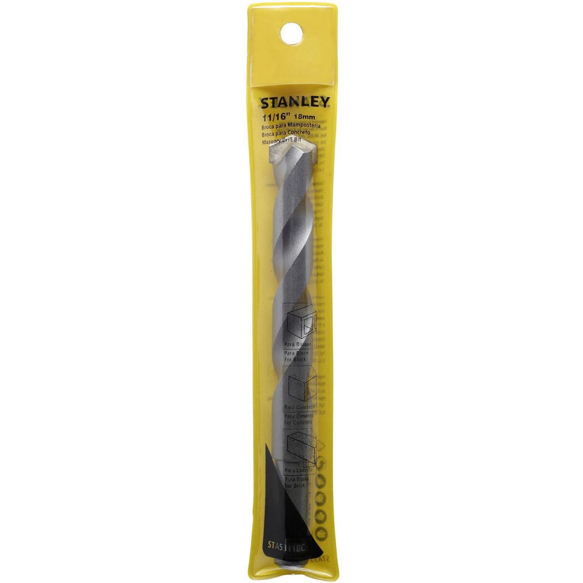 Broca percusión para concreto 20x160 mm, marca STANLEY - Foto 2
