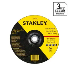 STANLEY - Disco de corte 9" grano abrasivo