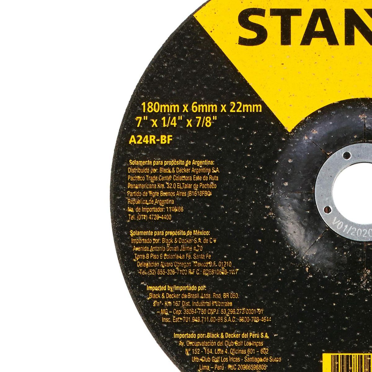 STANLEY - Disco desbaste 7" grano abrasivo