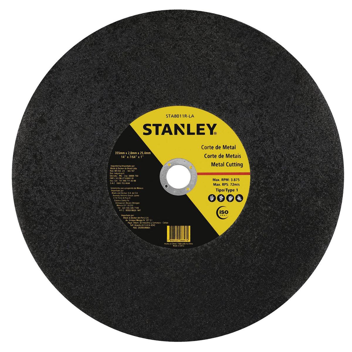 STANLEY - Disco De Corte Metal 14" Grano Abrasivo