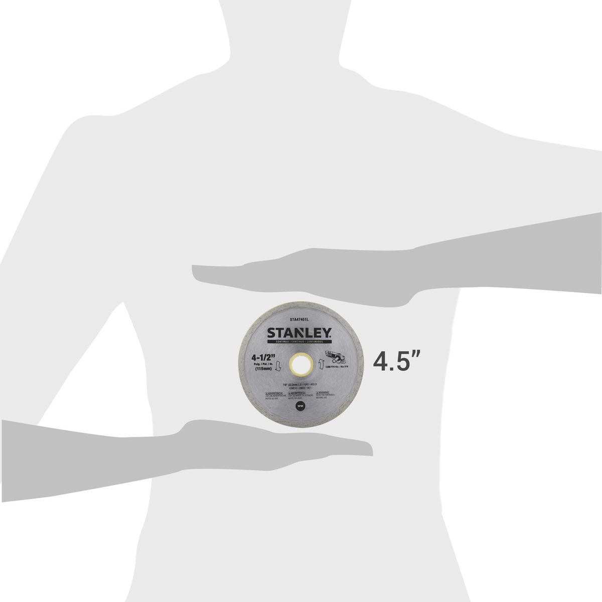 STANLEY - Disco diamantado continuado 4,5"
