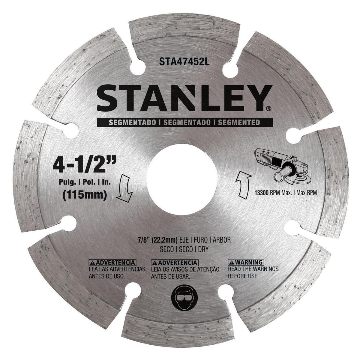 STANLEY - Disco diamantado segmentado 4,5"