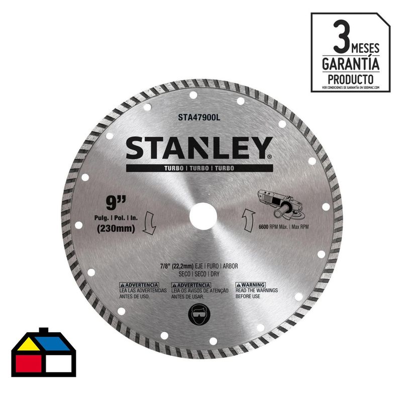 STANLEY - Disco diamantado turbo 9"