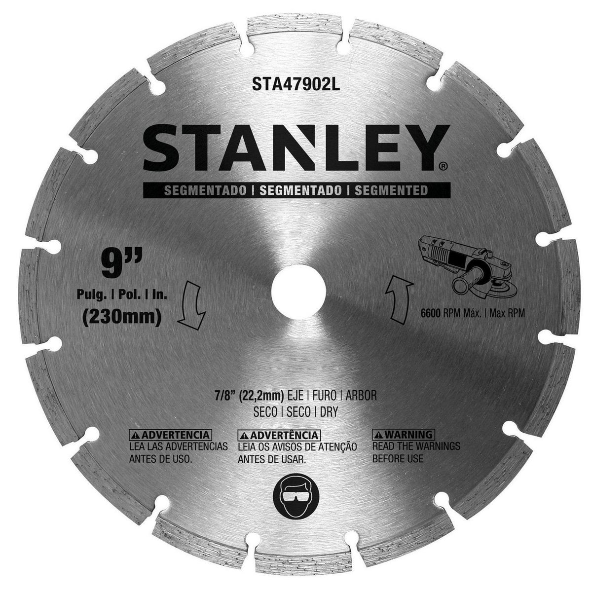 STANLEY - Disco diamantado segmentado 9"