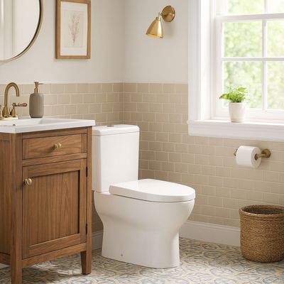 Imagen 2 del producto Sanitario Two piece a Muro 18 cm 6.8 Litros SAN-2003A Blanco