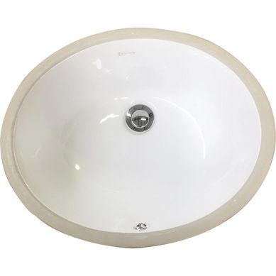 Lavamanos con Forma Redonda Cermica 46x19x38 cm Blanco