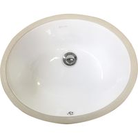 Lavamanos Forma Redonda Cerámica 46x19x38 cm Blanco