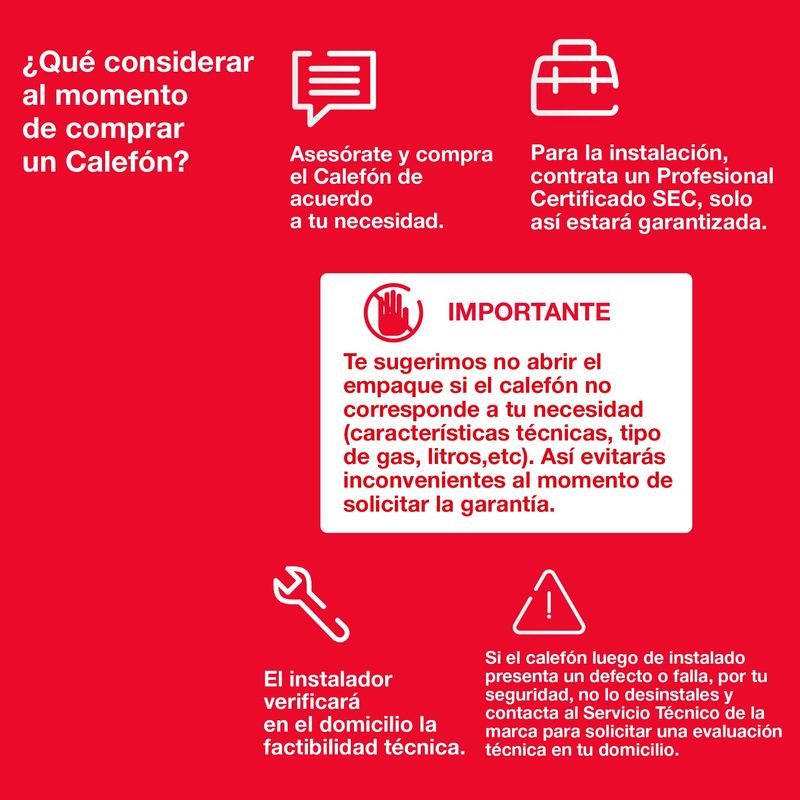 SINDELEN - Calefont Gas Natural 5 Litros Tiro Natural