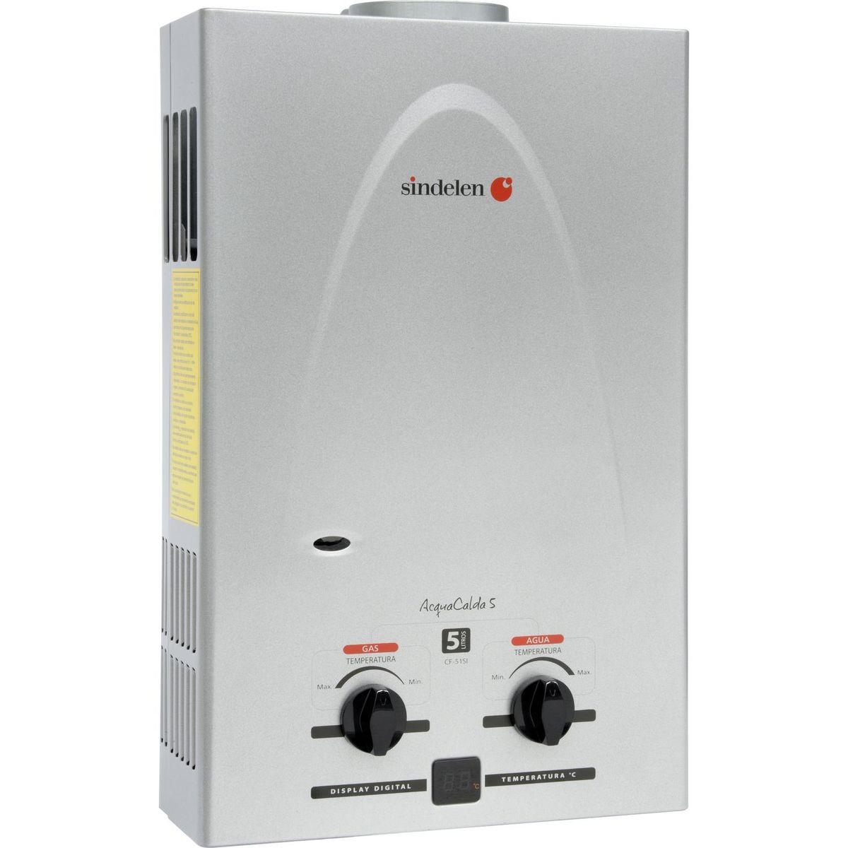 SINDELEN - Calefont Gas Natural 5 Litros Tiro Natural 