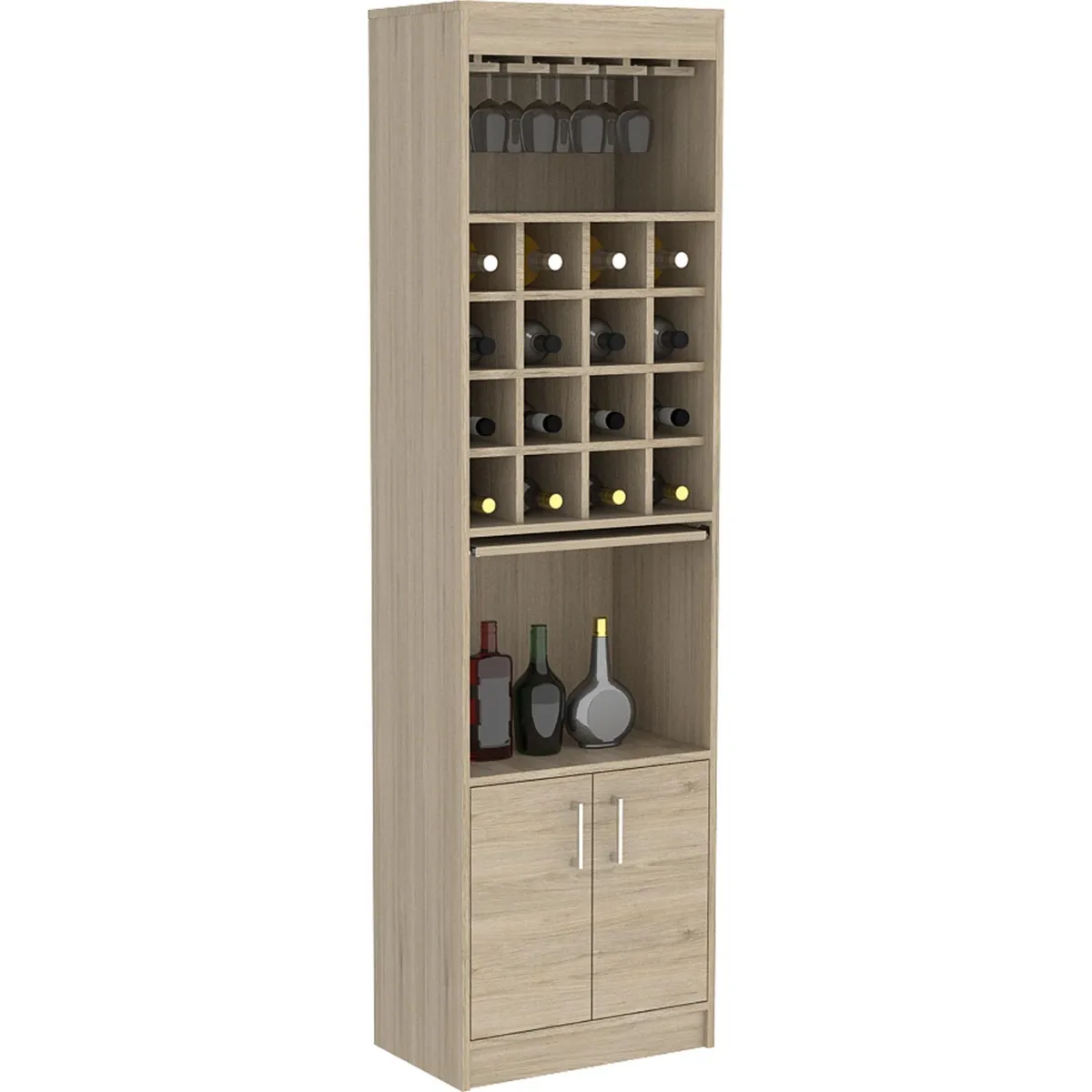 TUHOME - Bar Kava Beijing 51x180x32 cm Rovere