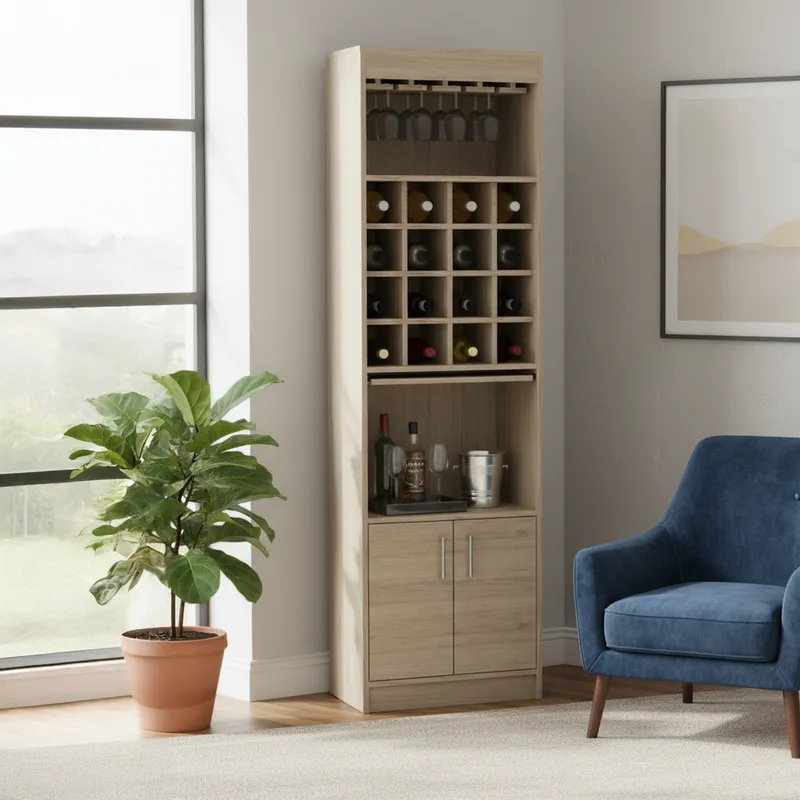 TUHOME - Bar Kava Beijing 51x180x32 cm Rovere