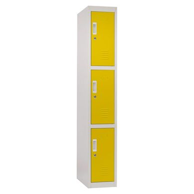 Locker acero 3 puertas con llave