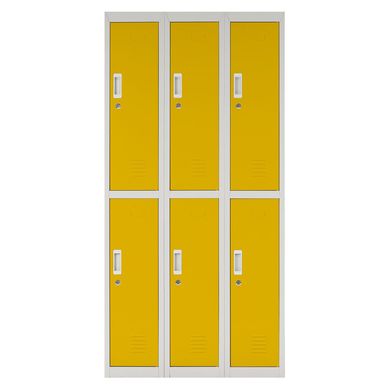 Locker acero 6 puertas con llave
