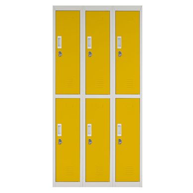 Locker acero 6 puertas con portacandado
