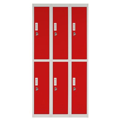 Locker acero 6 puertas con llave