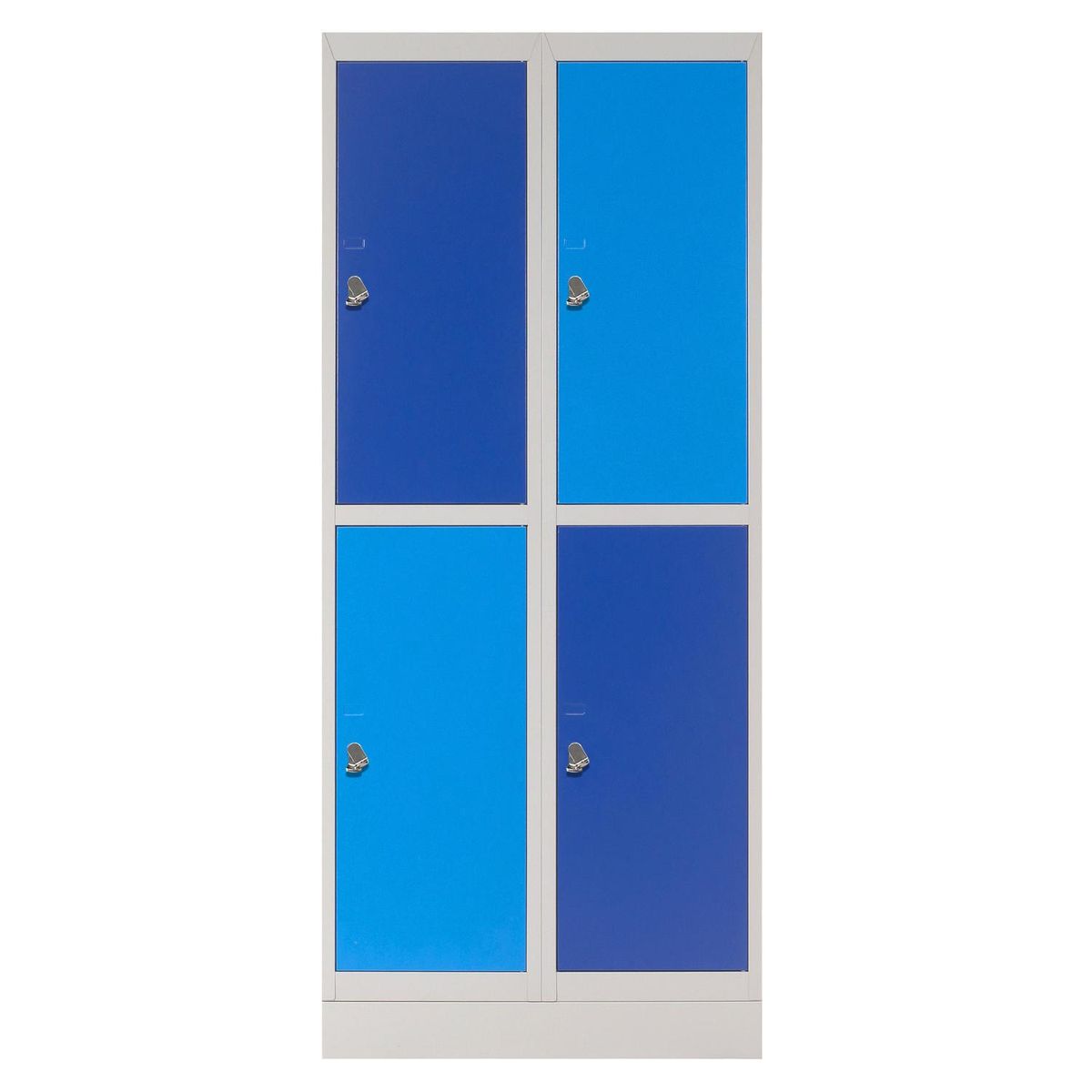 MALETEK - Locker con Portacandado 4 Puerta(s) 4 Repisa(s) 50xx76 cm Azul/Celeste