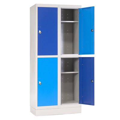 Imagen 2 del producto Locker con Portacandado 4 Puerta(s) 4 Repisa(s) 50xx76 cm Azul/Celeste