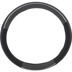 AUTOSTYLE - Cubrevolante PVC 38 cm Negro/Gris