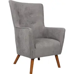 VEKKAHOME - Poltrona 1 cuerpo Seattle 75x113x80 cm Gris