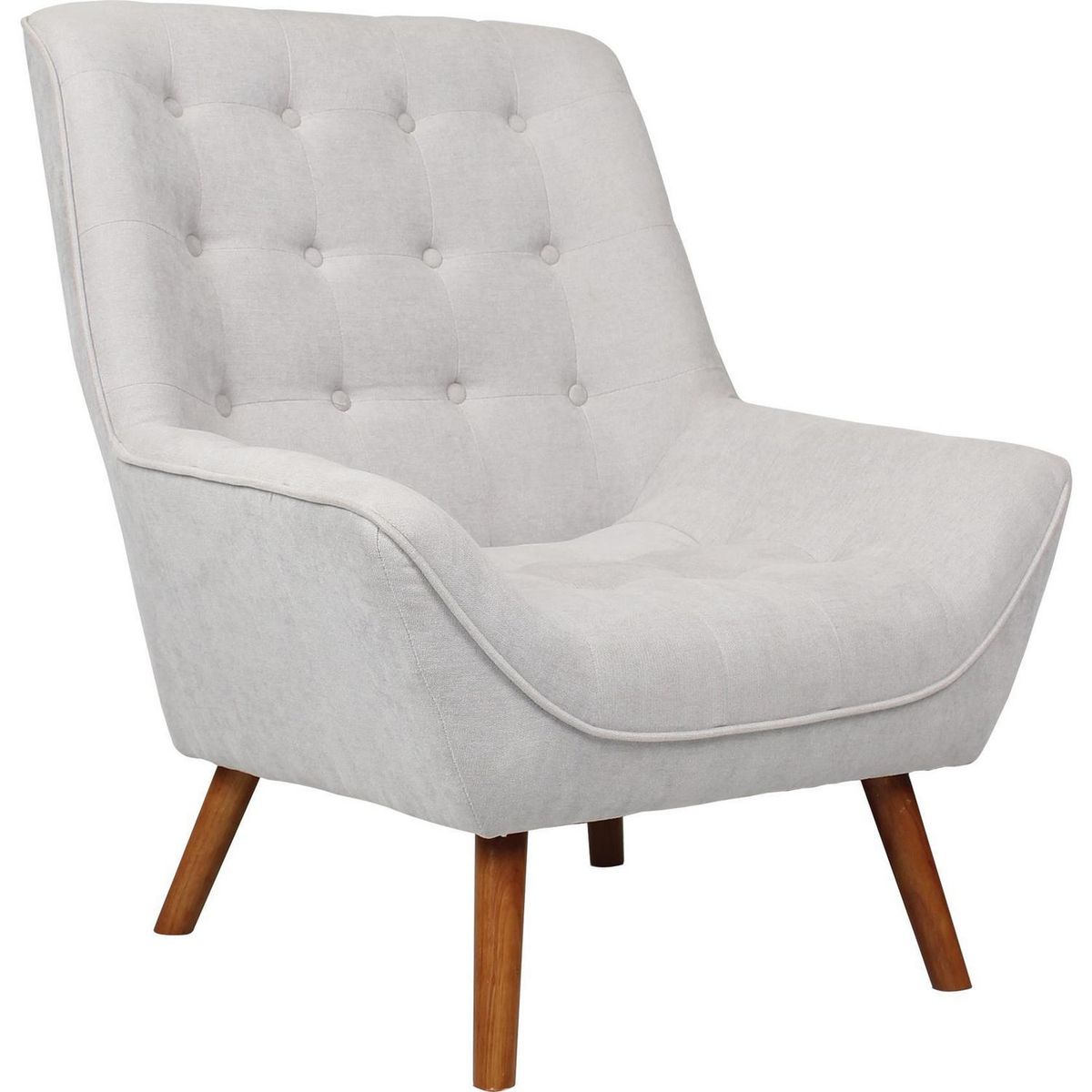 VEKKAHOME - Poltrona 1 cuerpo Liverpool 88x87x110 cm Crudo