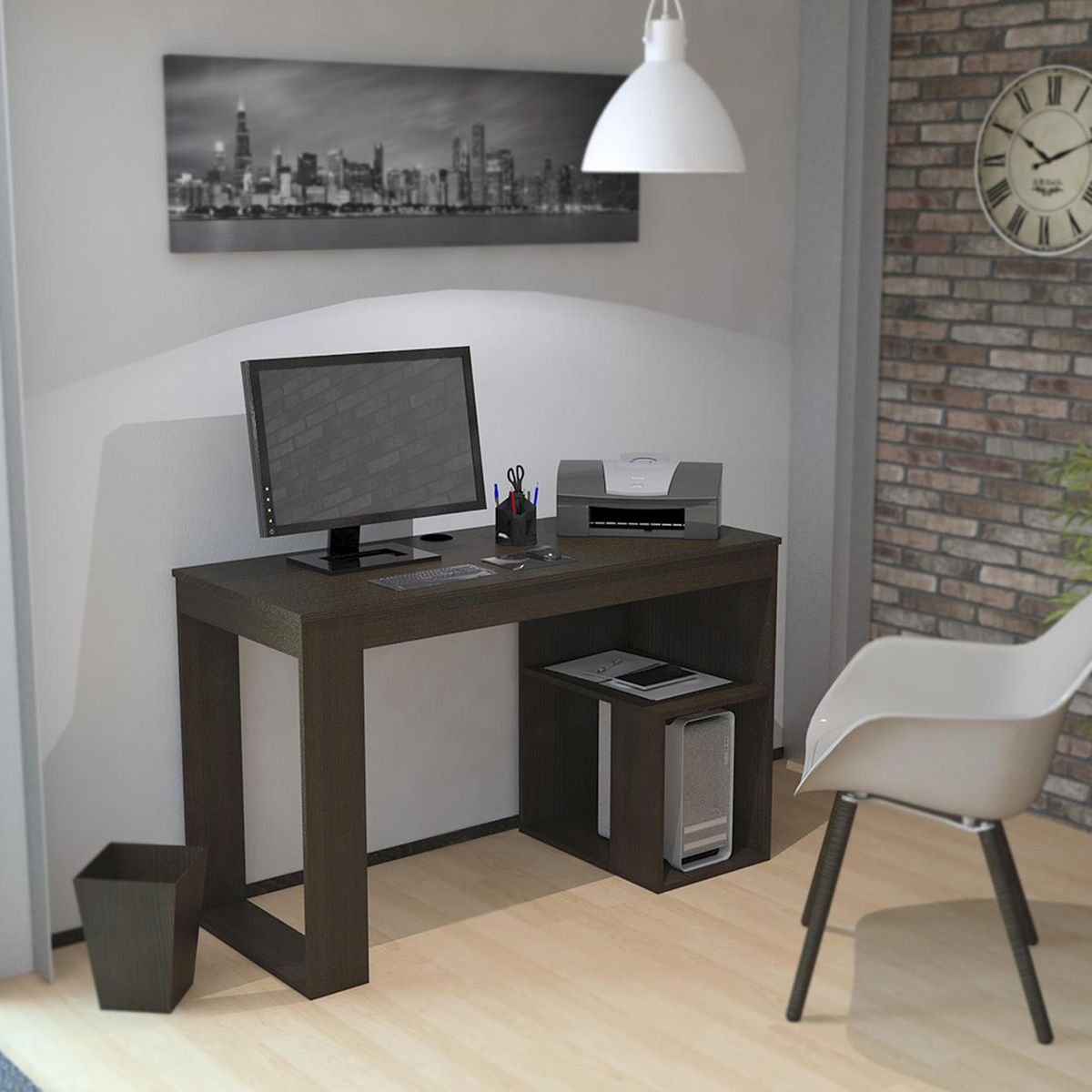 TUHOME - Escritorio Alaska 120x73,5x50 cm Wengué