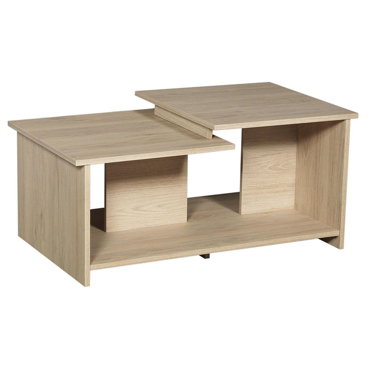 TUHOME - Mesa de centro 41,6x89,3x53 cm rovere