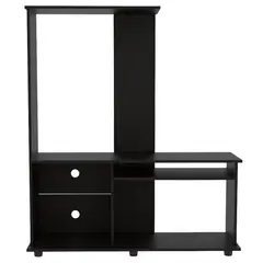 TUHOME - Estante Magallanes Madera 4 Nivel(es) 120x140x40 cm Wengué