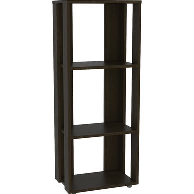Librero 3 repisas 100x40x25 cm wengu